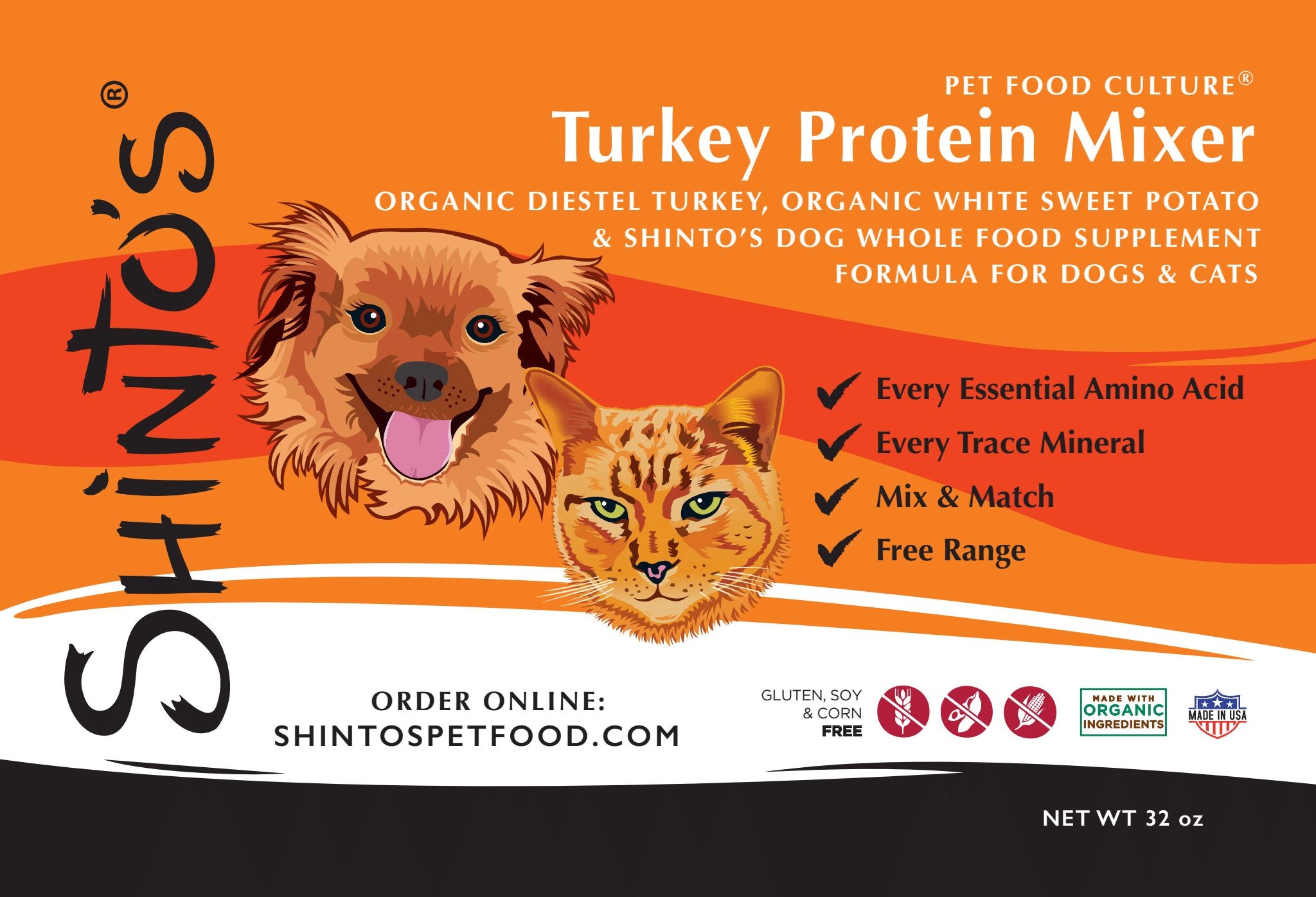 Shinto's Turkey Protein Mixer - 32 oz