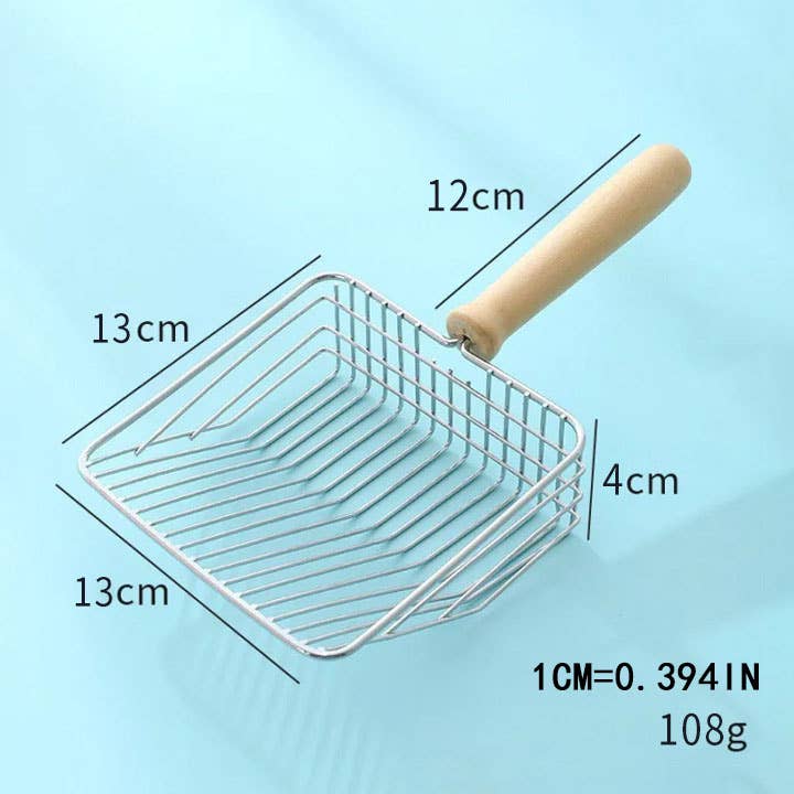 Heavy Duty Stainless Steel Cat Litter Shovel_CWMM11989