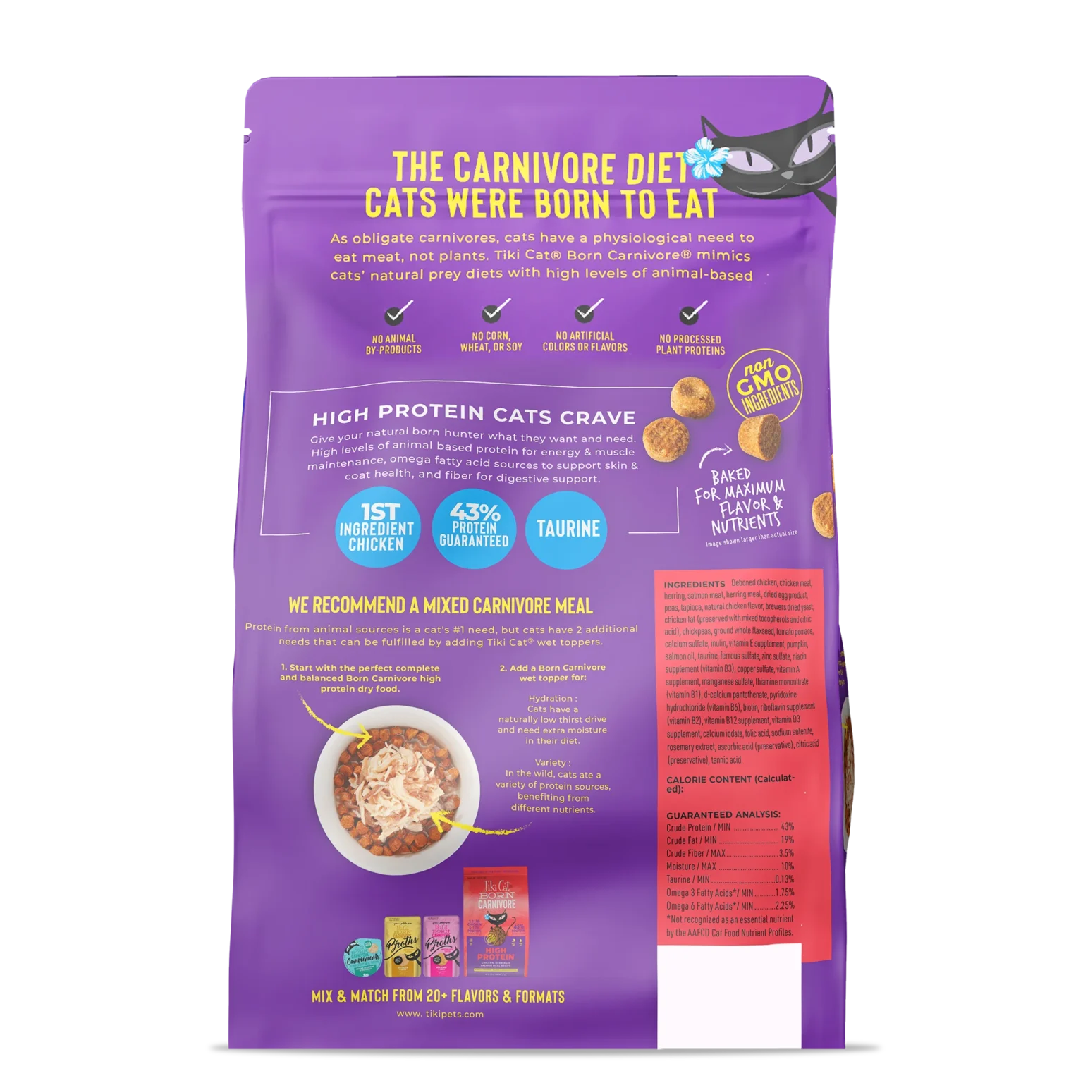 Tiki Cat High Protein Chicken, Herring & Salmon Recipe 2.8 lbs