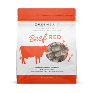 Green Juju Freeze-Dried Beef Red Bites – Grass-Fed Beef & Organic Veggies