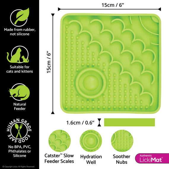 LickiMat Catster Non-Skid Thermoplastic Rubber Cat Bowl