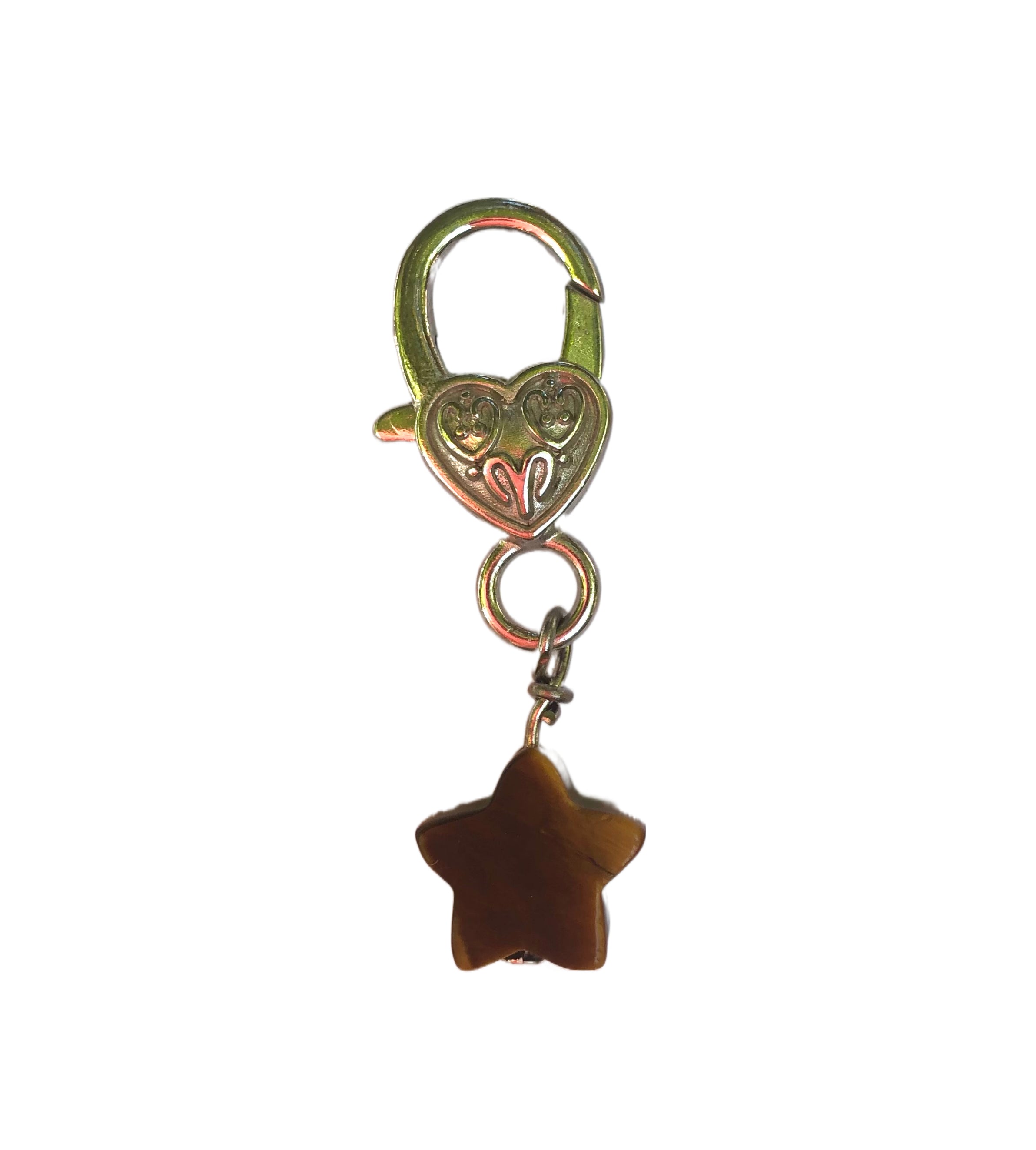 Tiger's Eye Star Pet Pendant for Holistic Support for Cats & Dogs