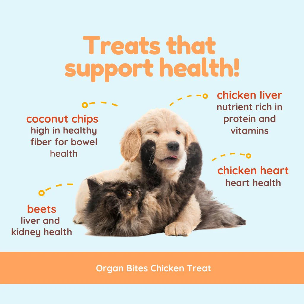 CocoTherapy Chicken Organ Bites - Chicken & Beets 3 oz