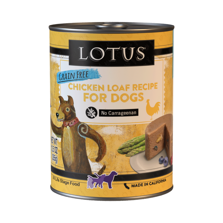 Lotus Grain‑Free Chicken Loaf Wet Dog Food – 12.5 oz Can