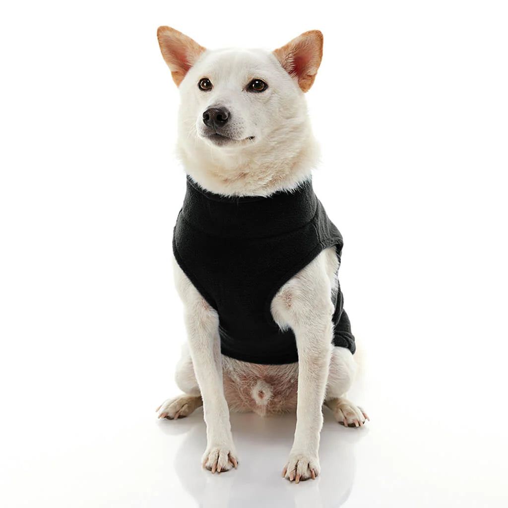 Gooby Zip Up Fleece - Black