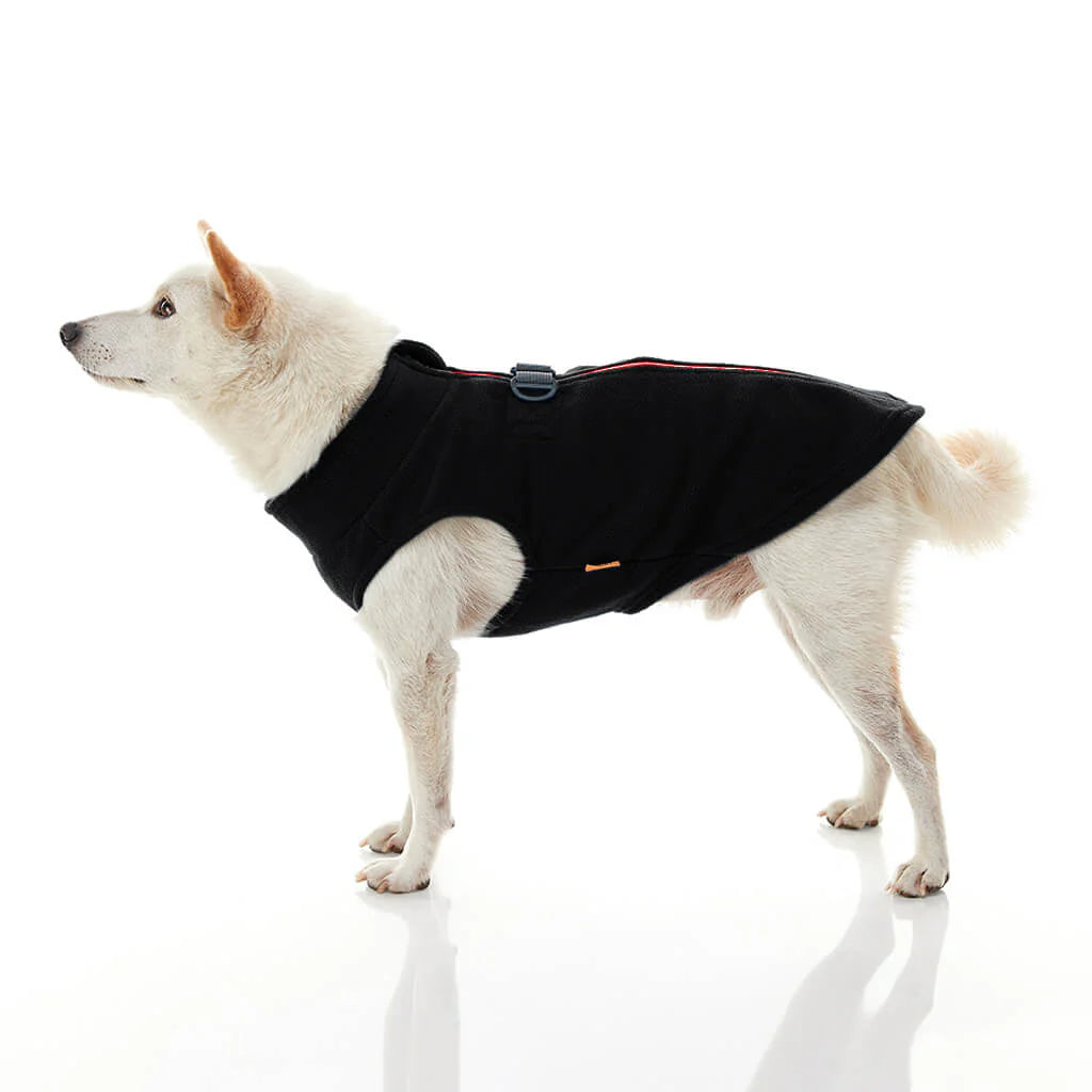 Gooby Zip Up Fleece - Black