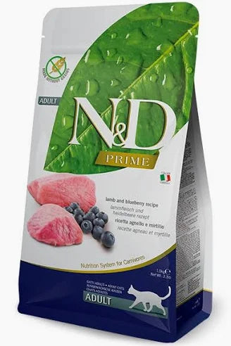 N&D 3.3lb Cat Kibble | Lamb & Blueberry