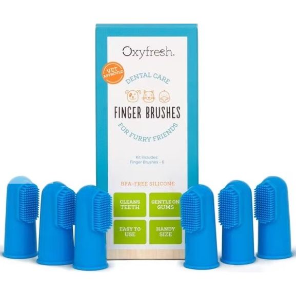 Oxyfresh Silicone Finger Toothbrushes – 6 Pack