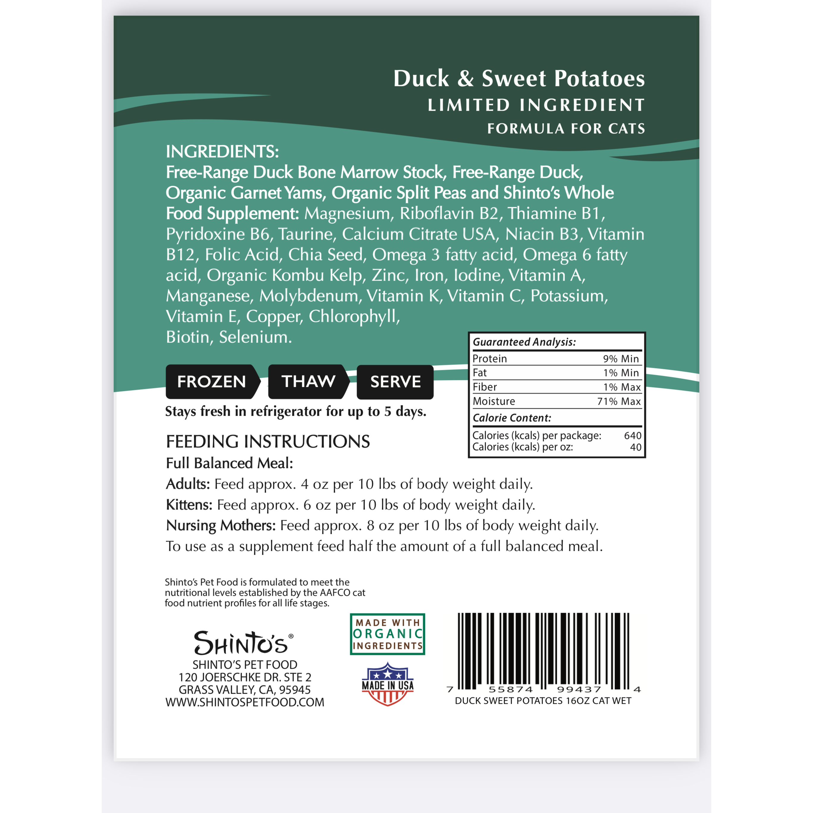 Duck & Sweet Potato Cat Treats - Natural & Grain-Free