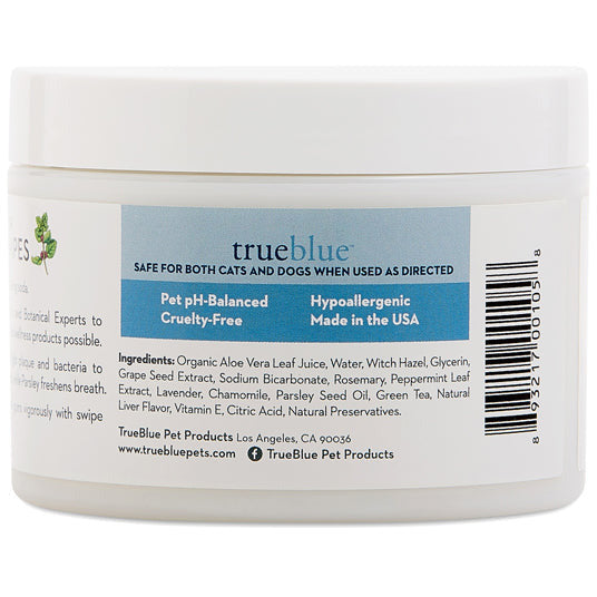 TrueBlue Fast & Fresh Dental Wipes – Natural Oral Care for Dogs & Cats
