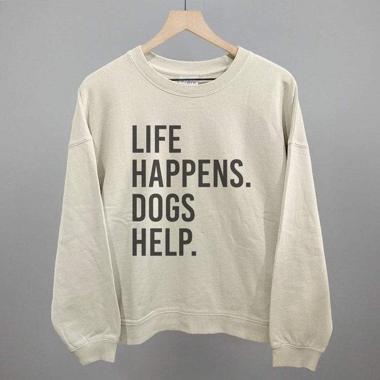 Ivy + Cloth Life Happens, Dogs Help T-Shirt
