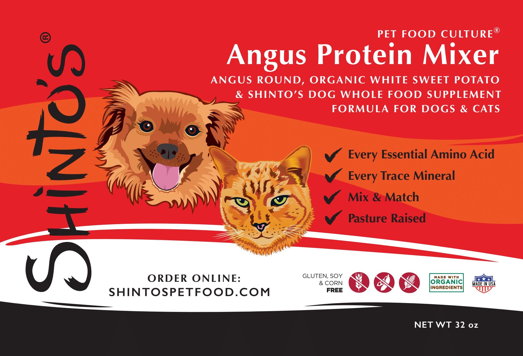 Shinto's Angus Protein Mixer - 32 oz