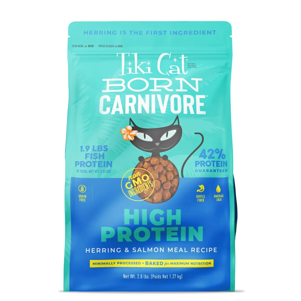 Tiki Cat High Protein Herring & Salmon Recipe 2.8 lbs