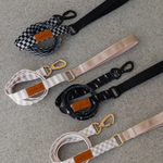 Local Beach Checker 5ft Dog Leash Black/Gray