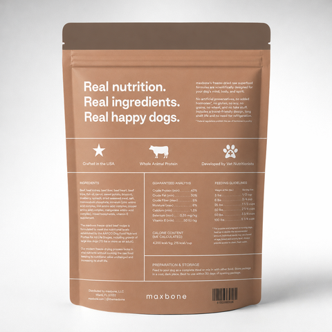 maxbone MUSCLE UP Beef Freeze-Dried Dog Food