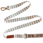 Local Beach Stripe 5ft Dog Leash Tan