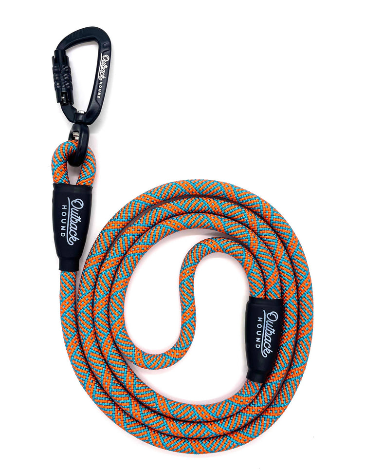 Outback Hound Swivel All-Terrain Dog Leash - Orange