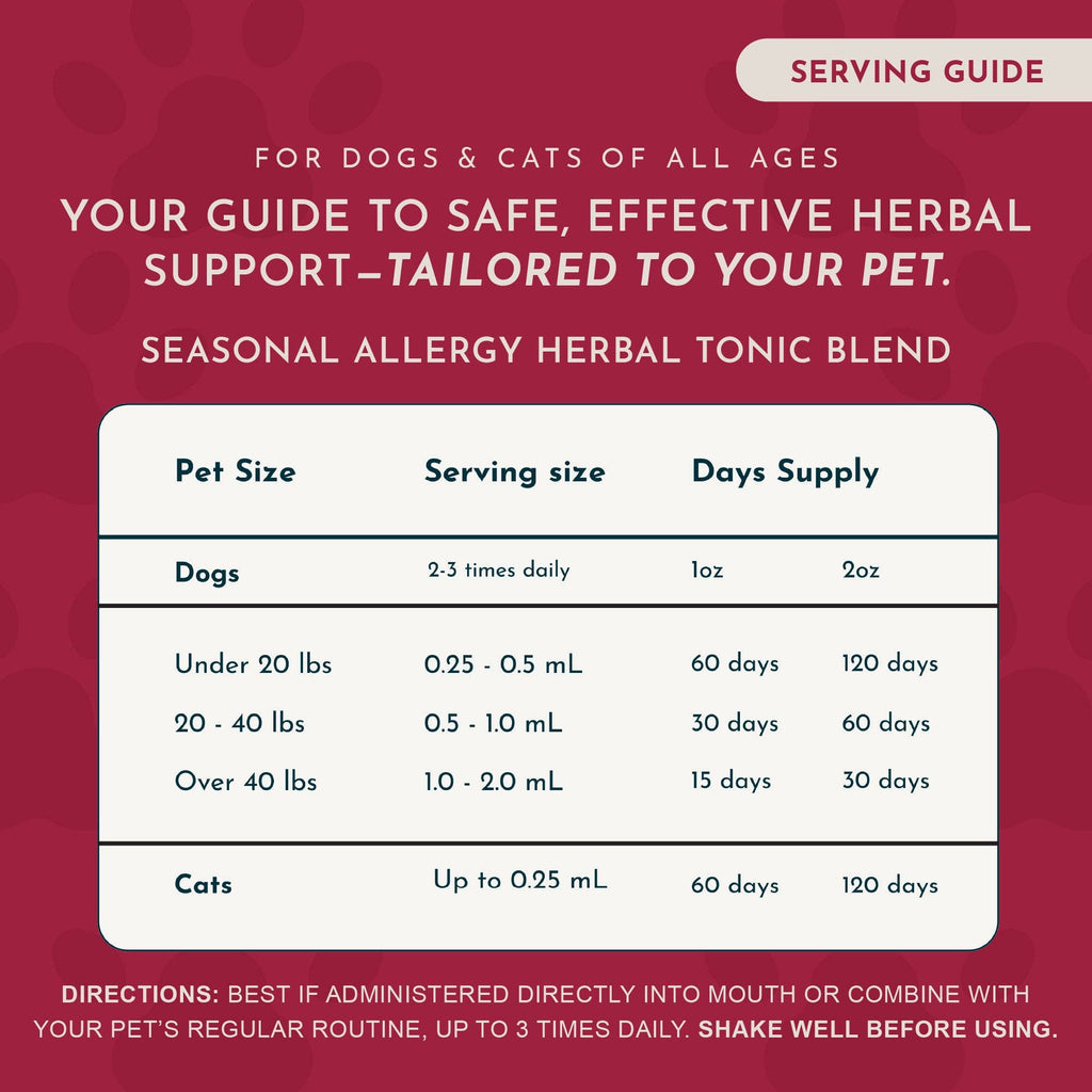 Seasonal Allergy Herbal Tonic | Maintains Normal Histamine Levels