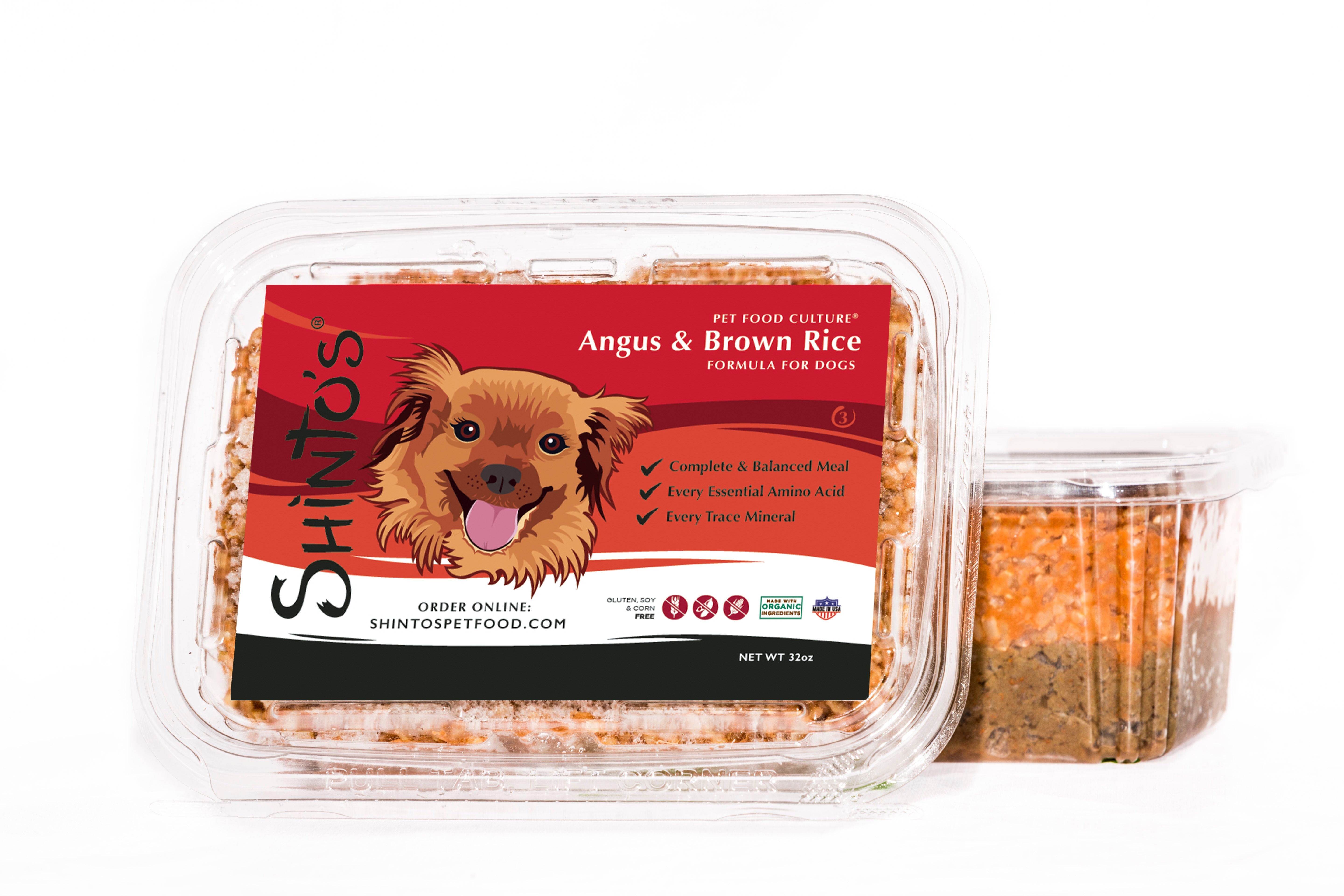 Shinto’s Angus & Brown Rice Formula – Premium Wet Dog Food