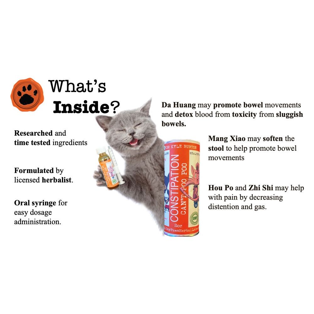Constipation Relief – Can't Poo Poo Herbal Supplement for Pets