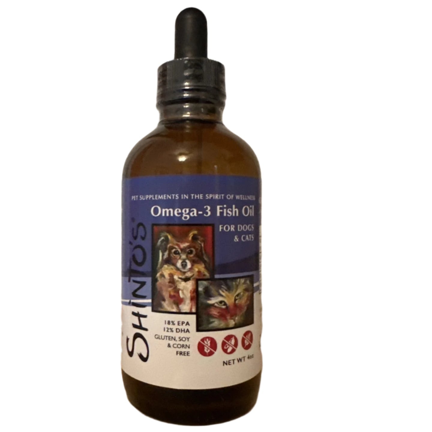 Shinto’s Omega-3 Fish Oil for Dogs & Cats – Wild-Caught, Pure & Fresh