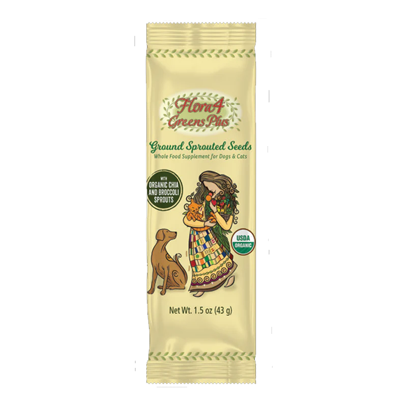Carna4 Flora4 Greens Plus Ground Sprouted Seeds – Dog & Cat Supplement)