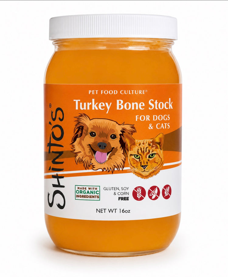 Shinto’s Turkey Bone Marrow Stock for dogs and cats – 16 oz