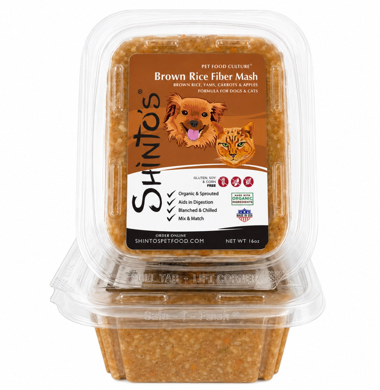 Shinto’s Brown Rice Mash Fiber Mixer for Dogs & Cats