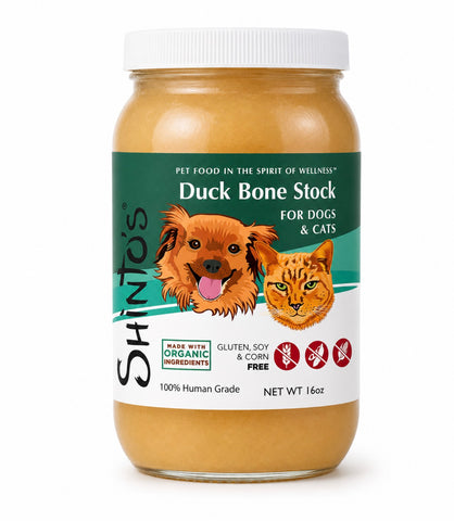 Shinto’s Duck Bone Marrow Stock for dogs and cats – 16 oz
