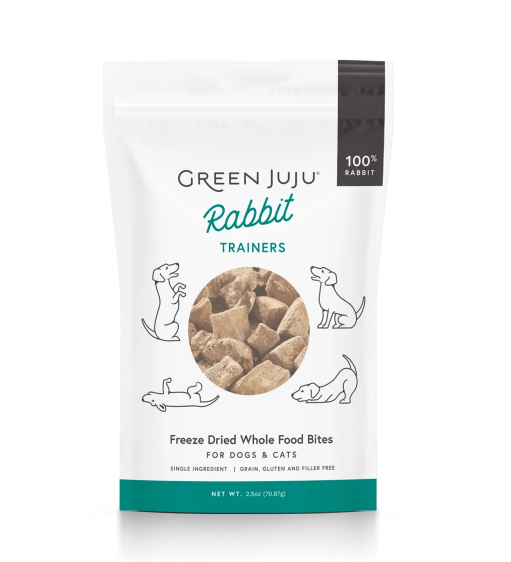 Green Juju Freeze-Dried Rabbit Trainers – 3 oz Premium Whole Food Bites