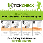 TickCheck Tick Remover Spoons – 3-Pack