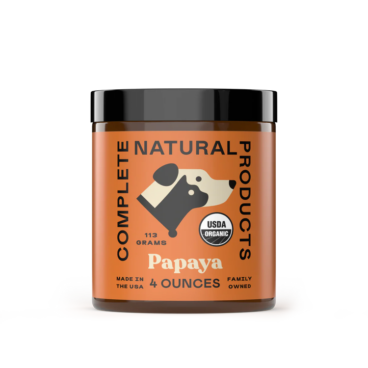 Organic Papaya Powder for Dogs & Cats 4oz - Complete Natural Products
