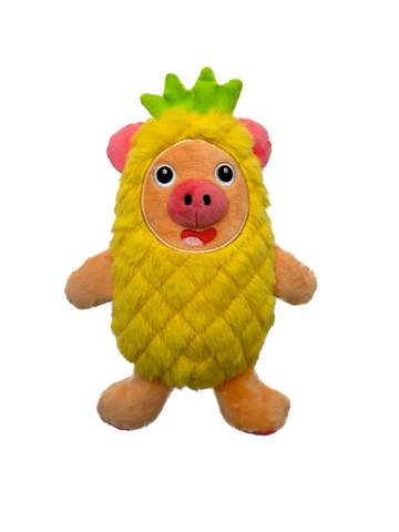 Fika’s Freaky Friends Pineapple Pig Squeaky Plush Dog Toy