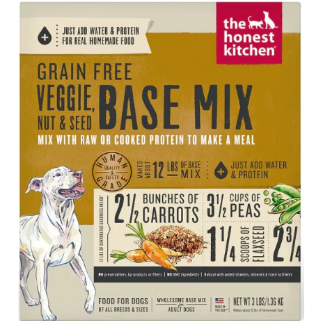 The Honest Kitchen Grain-Free Veggie, Nut & Seed Base Mix – Human-Grade Dog Food