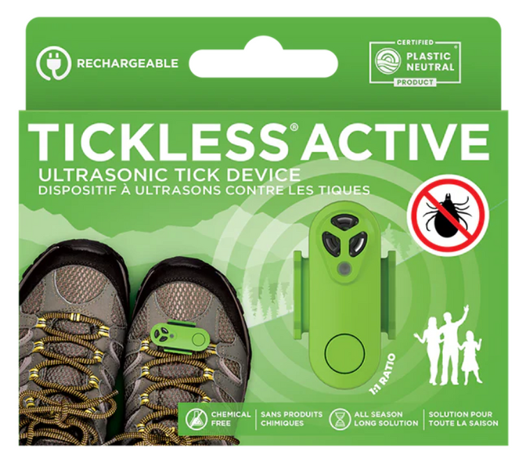 Tickless Active Rechargeable Ultrasonic Tick Device