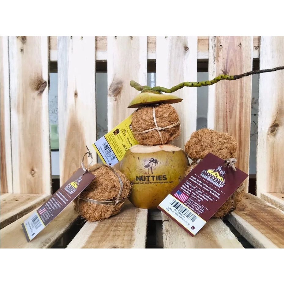 Nutties Coconut Husk Ball - Toy for Cats & Dogs