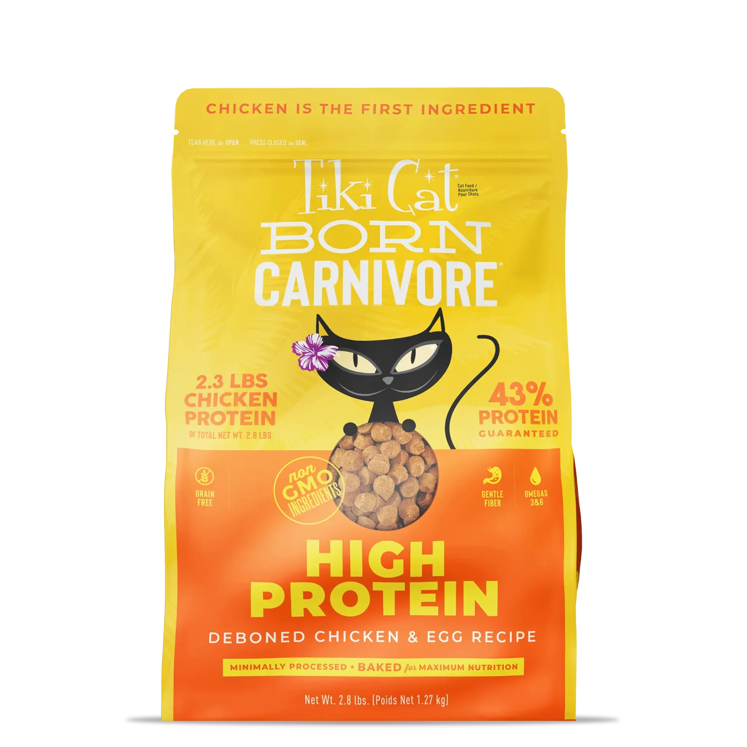 Tiki Cat High Protein Deboned Chicken & Egg Recipe 2.8 lbs