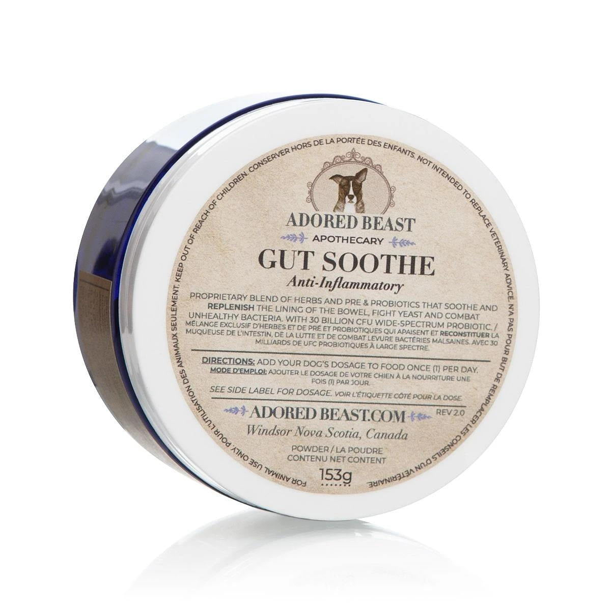Adored Beast Gut Soothe - Anti-Inflammatory Pre & Probiotics
