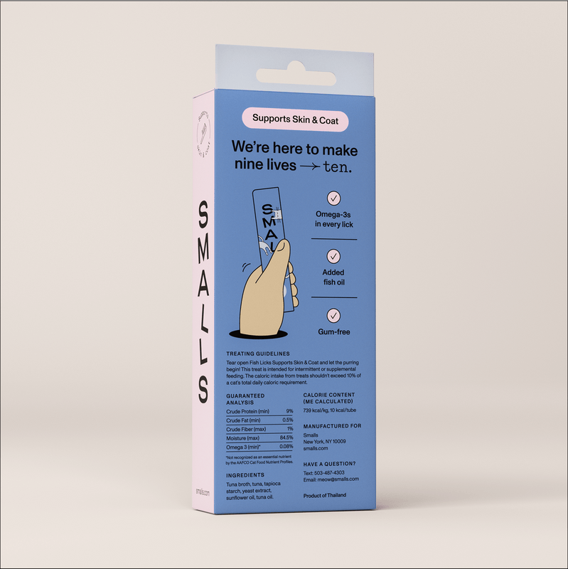 Smalls Fish Licks Tuna Cat Treats – 8 Count
