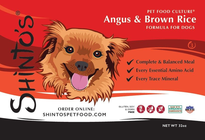 Shinto’s Angus & Brown Rice Formula – Premium Wet Dog Food