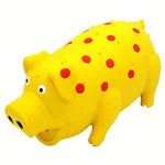 Rubber Pig Dog Toy