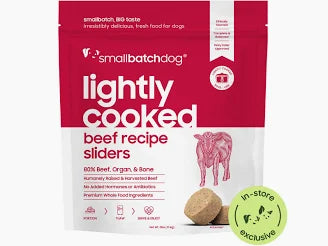 SmallBatchDog Lightly Cooked Frozen Beef Sliders