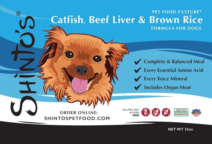 Shinto’s Catfish, Beef Liver & Brown Rice Formula – Premium Wet Dog Food – Complete & Balanced Meal