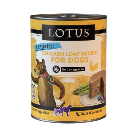 Lotus Grain‑Free Chicken Loaf Wet Dog Food – 12.5 oz Can