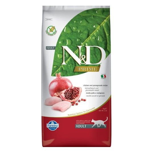 Farmina N&D Prime Chicken & Pomegranate Dry Cat Food – 3.3 lbs
