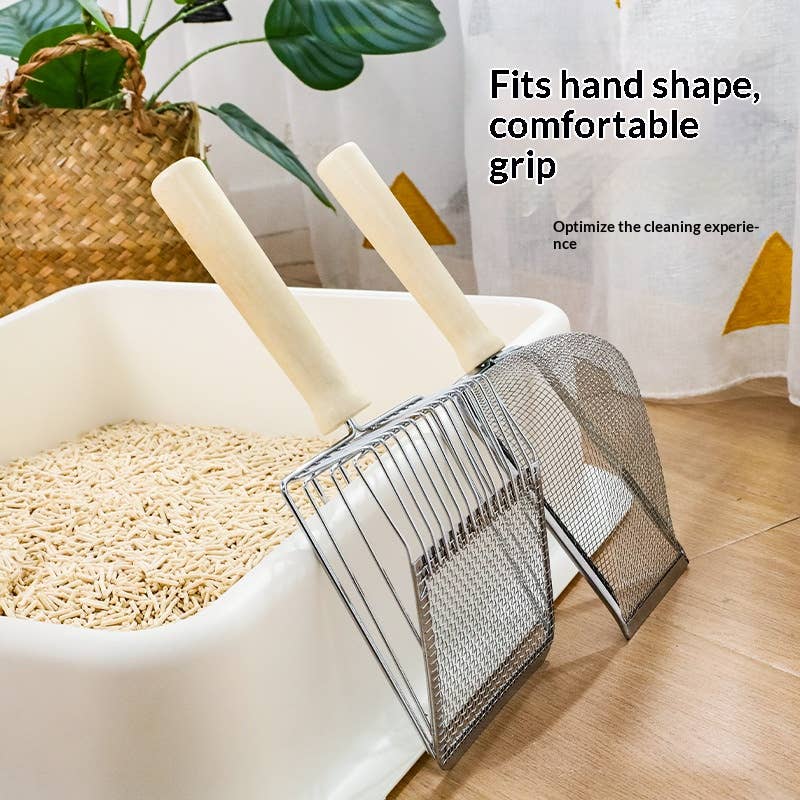 Heavy Duty Stainless Steel Cat Litter Shovel_CWMM11989