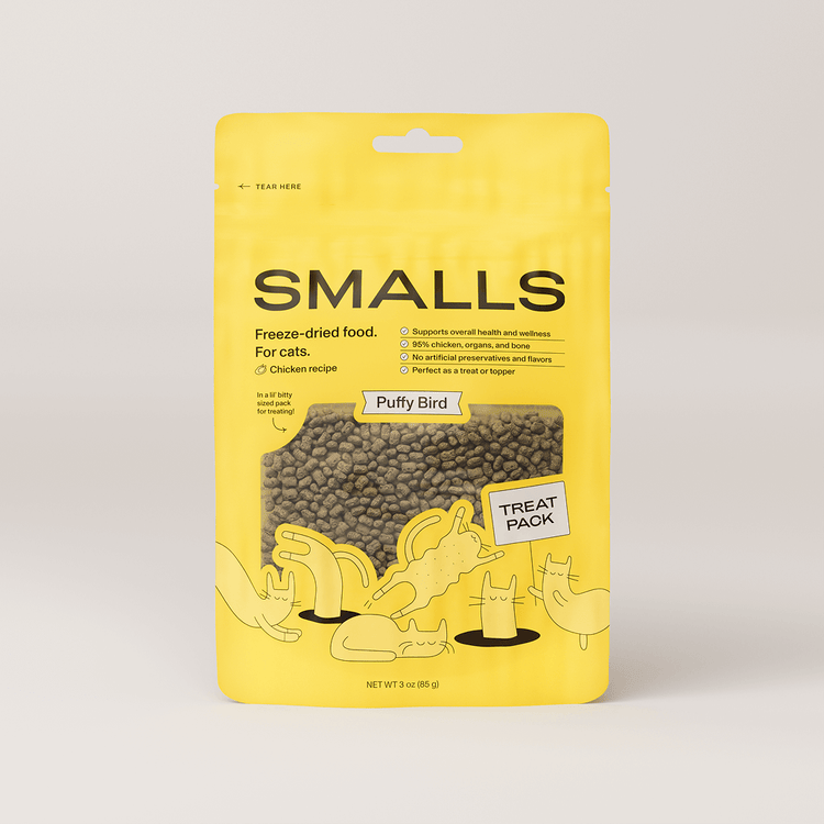 Smalls Puffy Bird Chicken Freeze-Dried Cat Food