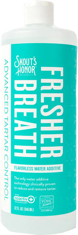 Skout's Honor "Fresher Breath" Flavorless Water Additive | Advanced Plaque Control | 16oz product photo