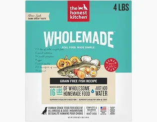 The Honest Kitchen Wholemade ™ Dehydrated Dog Food | Grain-Free Fish Recipe | 4lb