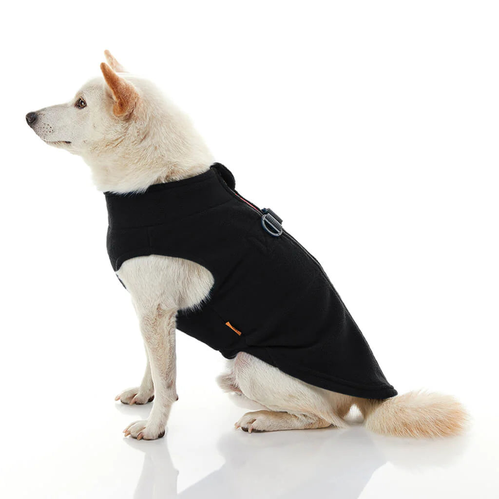 Gooby Zip Up Fleece - Black